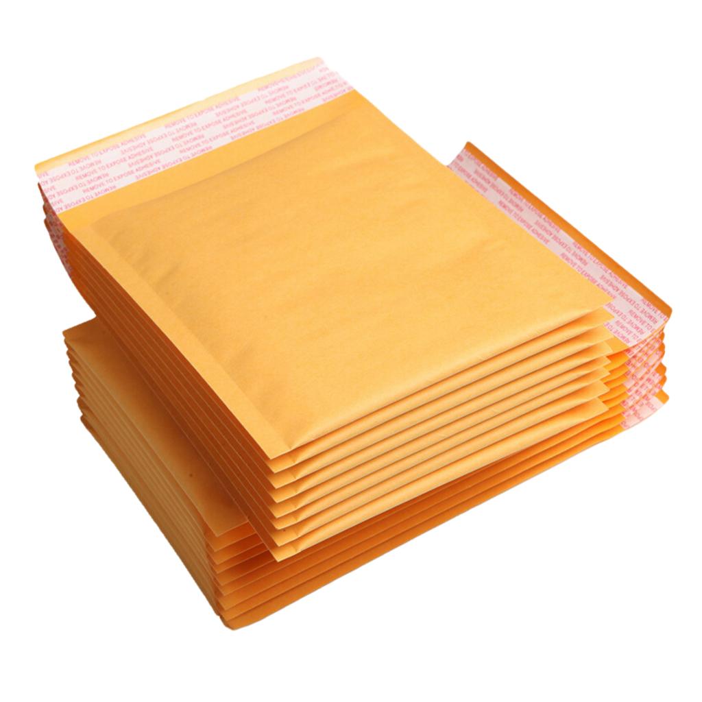 50 Pieces Bubble Padded Envelopes Self Seal Mailers Bags 18x12cm