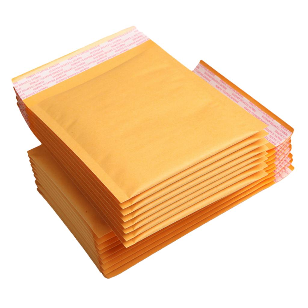 50 Pieces Bubble Padded Envelopes Self Seal Mailers Bags 18x12cm