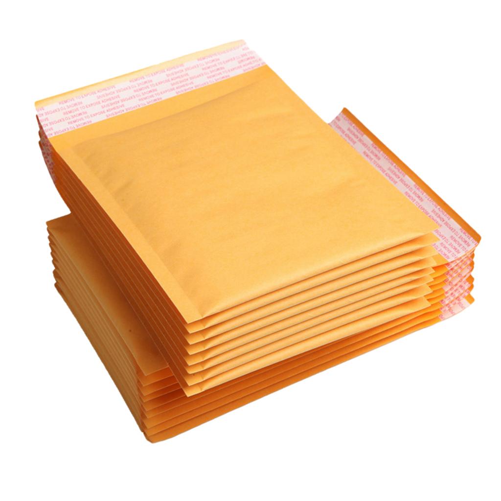 50 Pieces Bubble Padded Envelopes Self Seal Mailers Bags 18x12cm