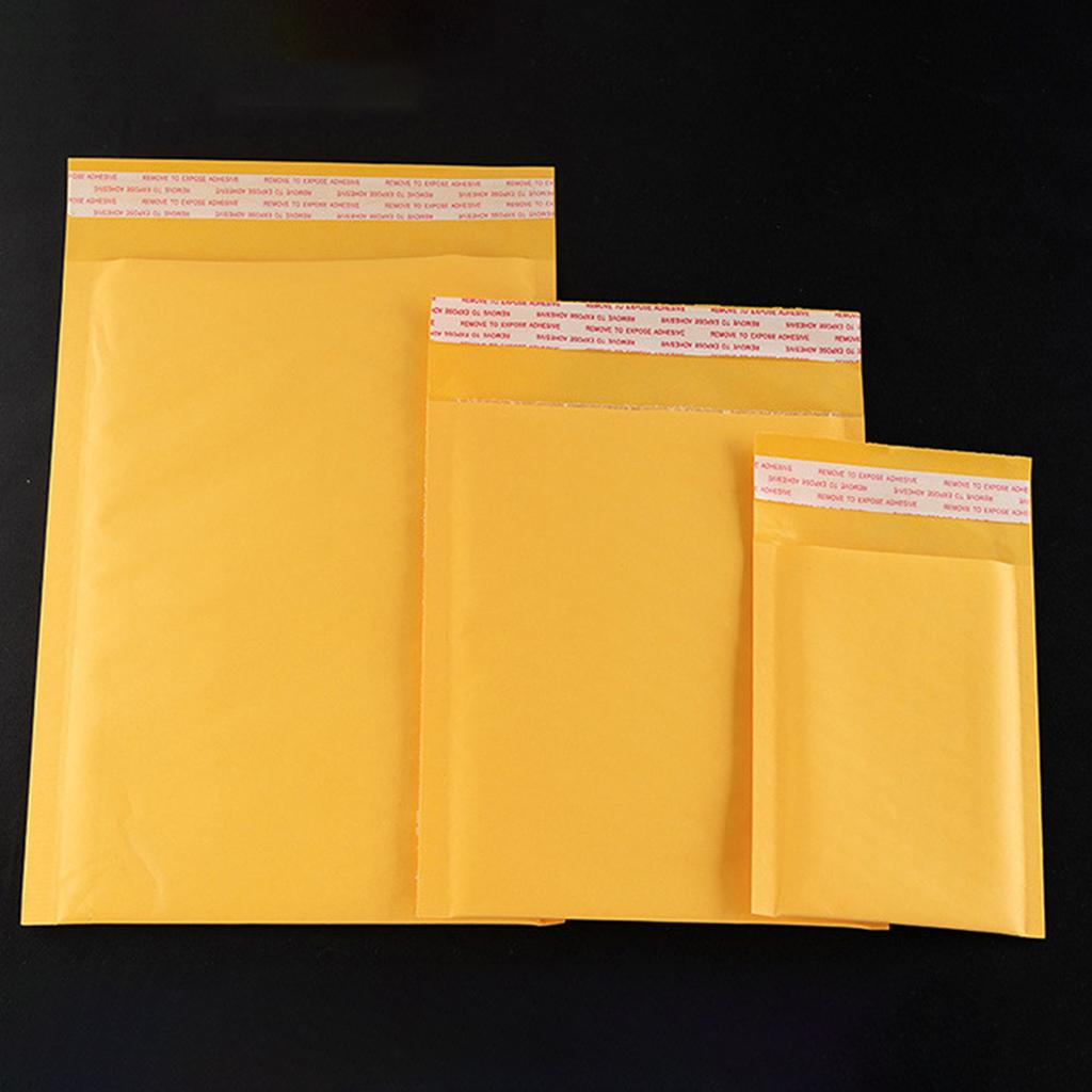 50 Pieces Bubble Padded Envelopes Self Seal Mailers Bags 18x12cm