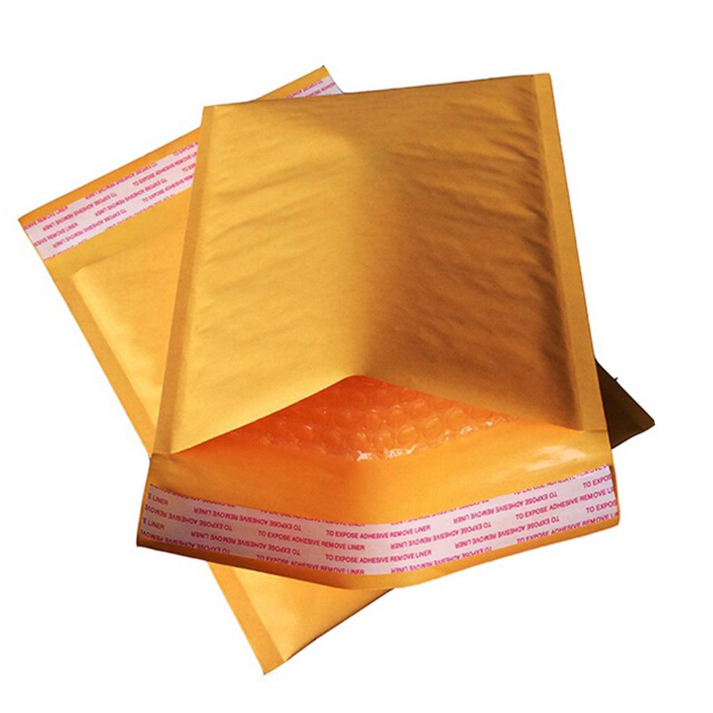 50 Pieces Bubble Padded Envelopes Self Seal Mailers Bags 18x12cm