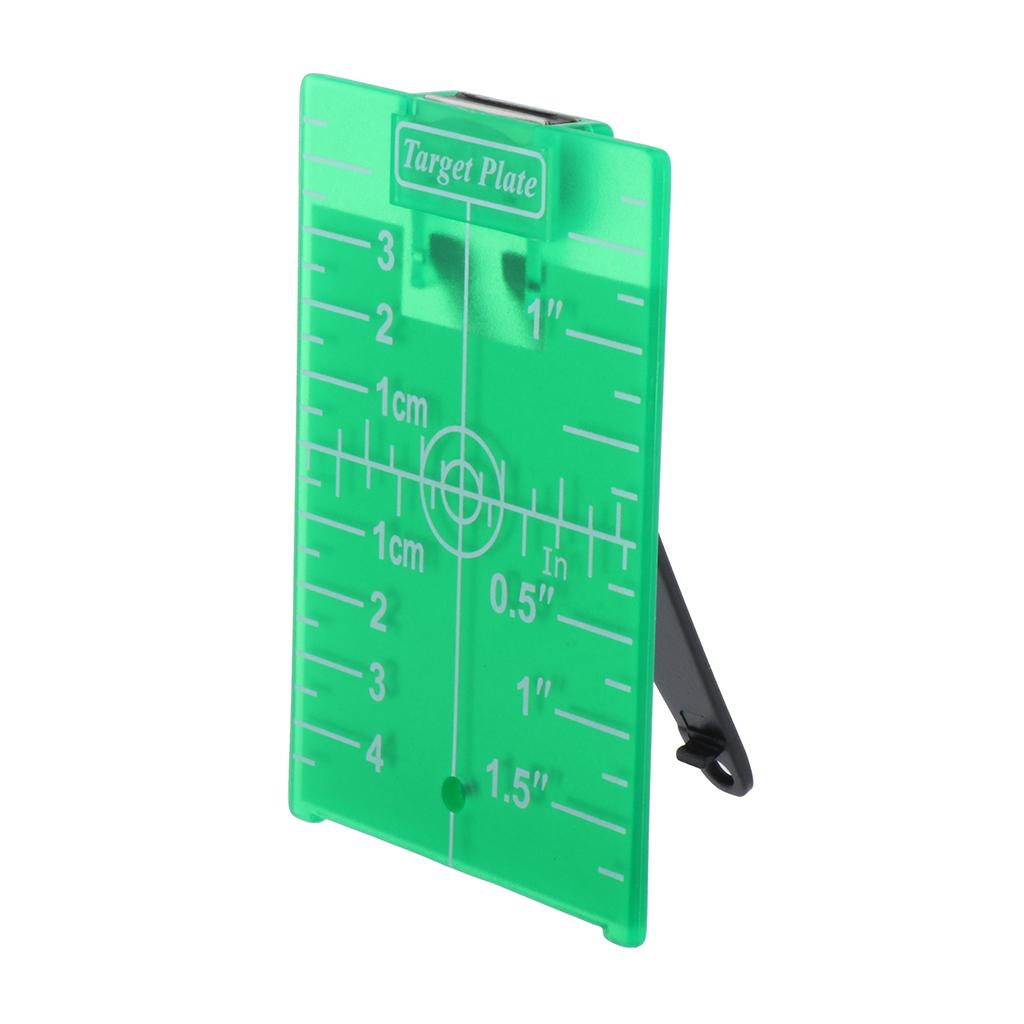 1x Laser Target Plate w/ Stand for Rotary Cross Line Laser Level Green