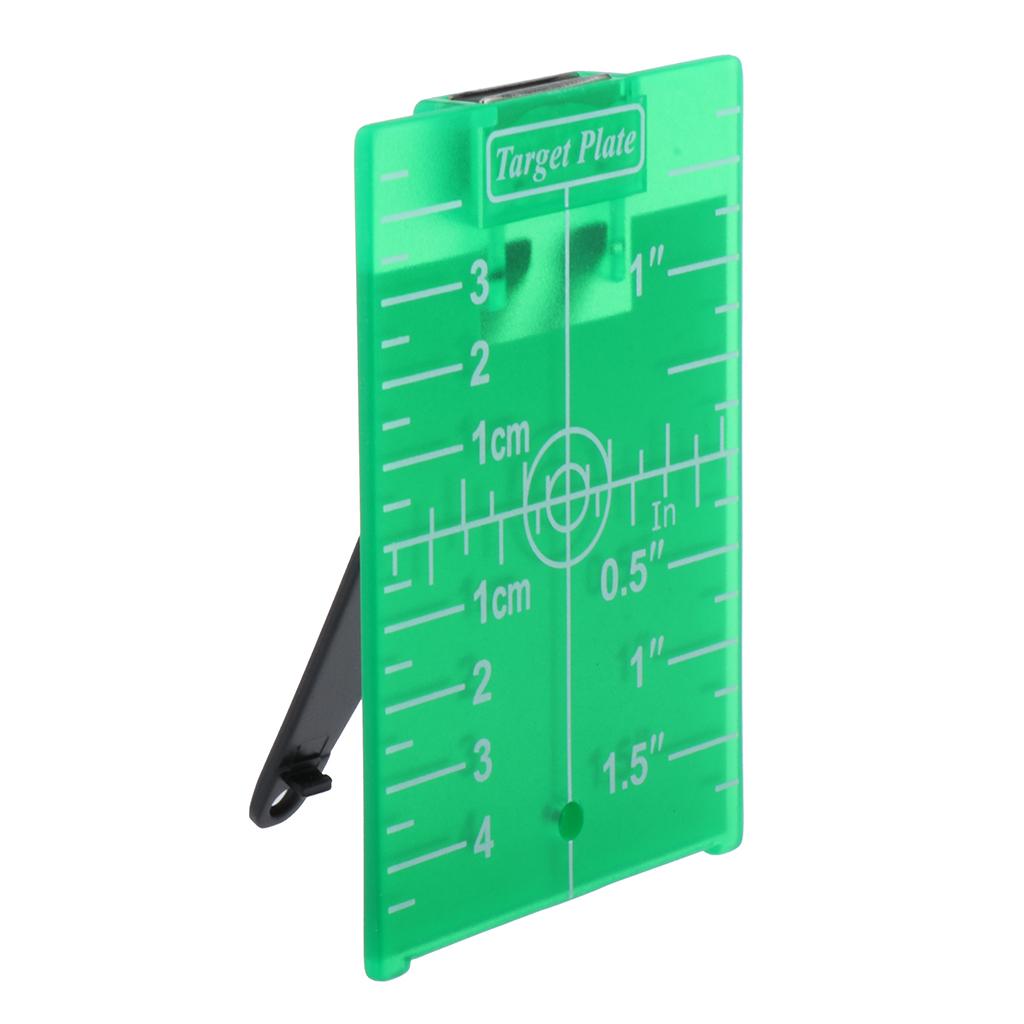 1x Laser Target Plate w/ Stand for Rotary Cross Line Laser Level Green