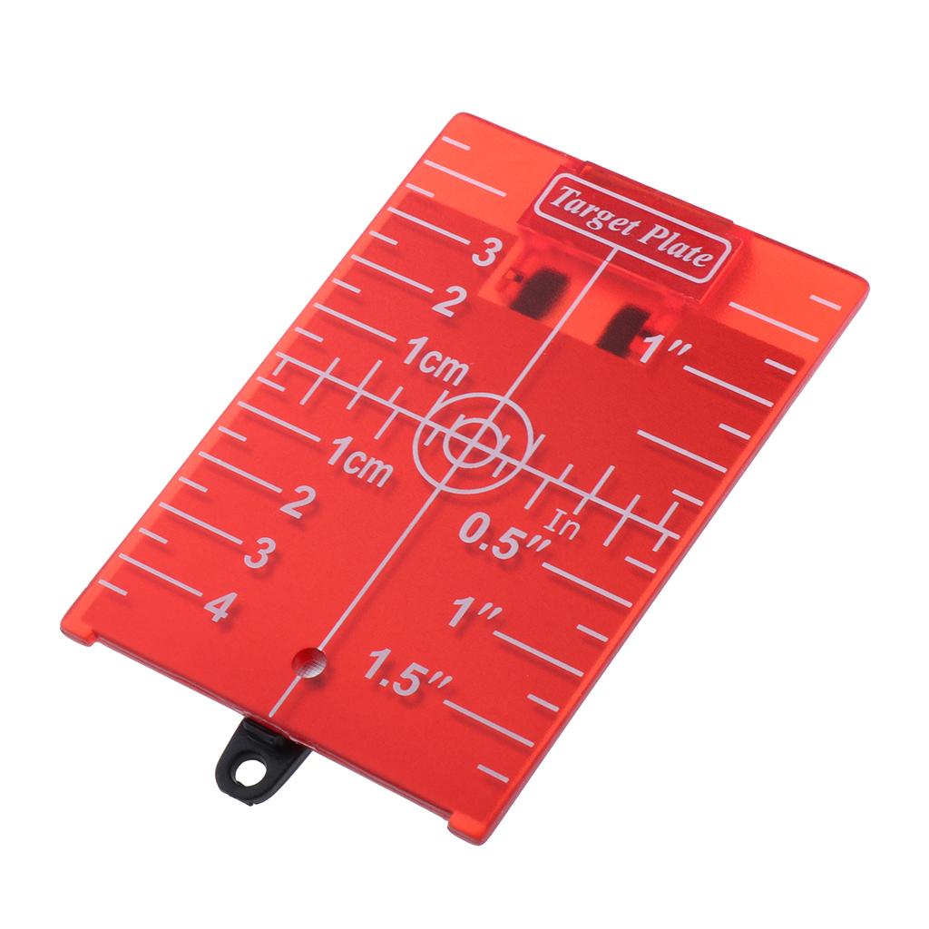 1pc Target Plate Board w/ Stand for Rotary Beam Cross Line Laser Level Red