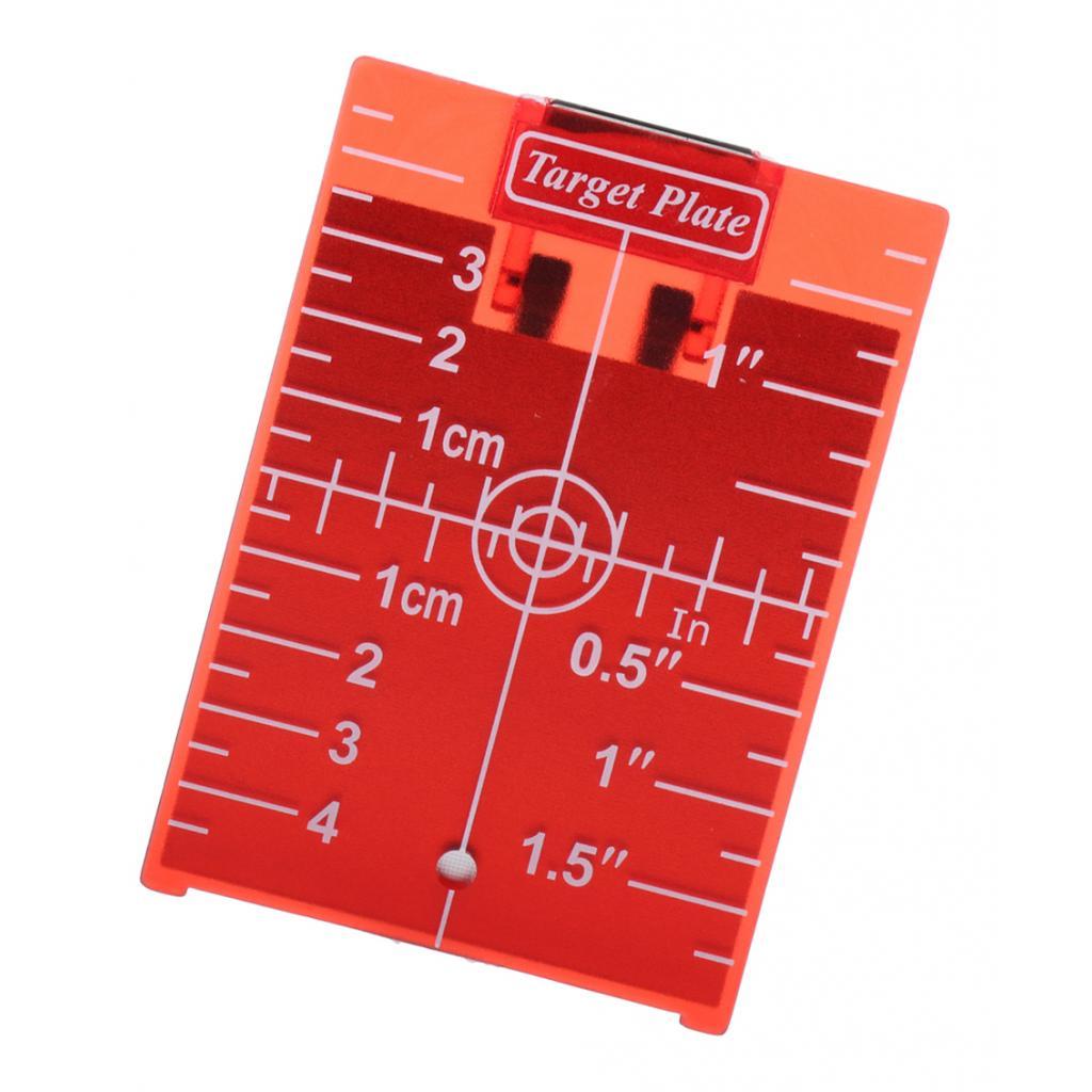 1pc Target Plate Board w/ Stand for Rotary Beam Cross Line Laser Level Red