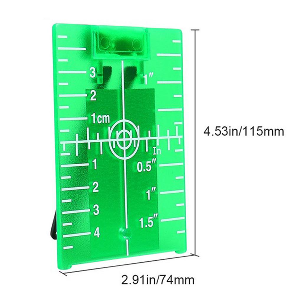 Magnetic Floor Laser Target Plate Card with Stand for Beam Application Green