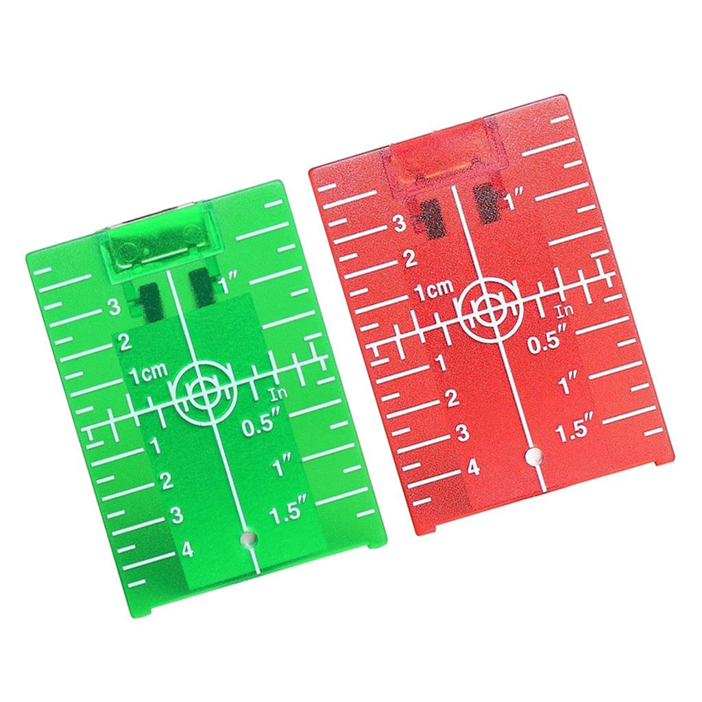 Magnetic Floor Laser Target Plate Card with Stand for Beam Application Green