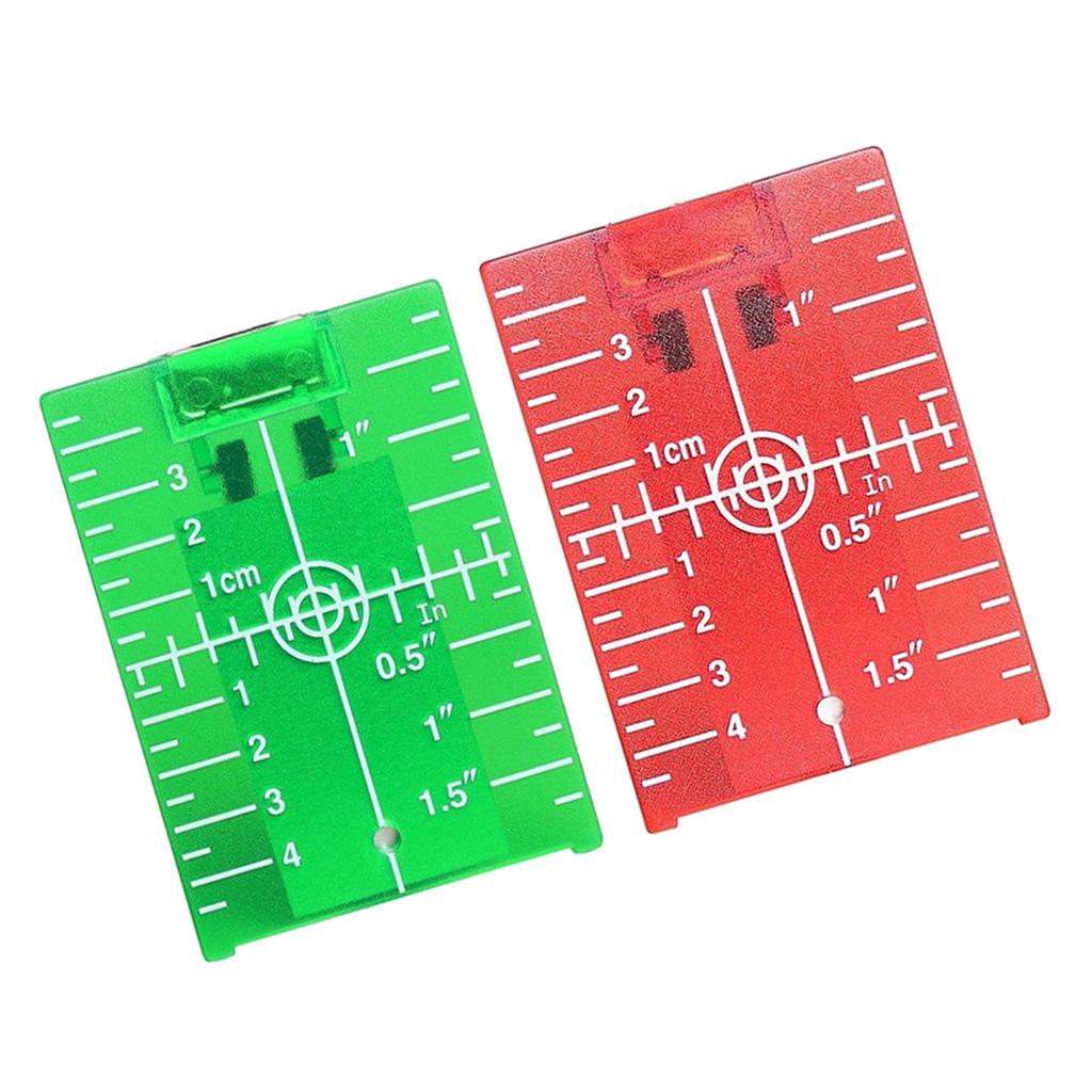 4xMagnetic Floor Laser Target Plate Card with Stand for Beam Application Green