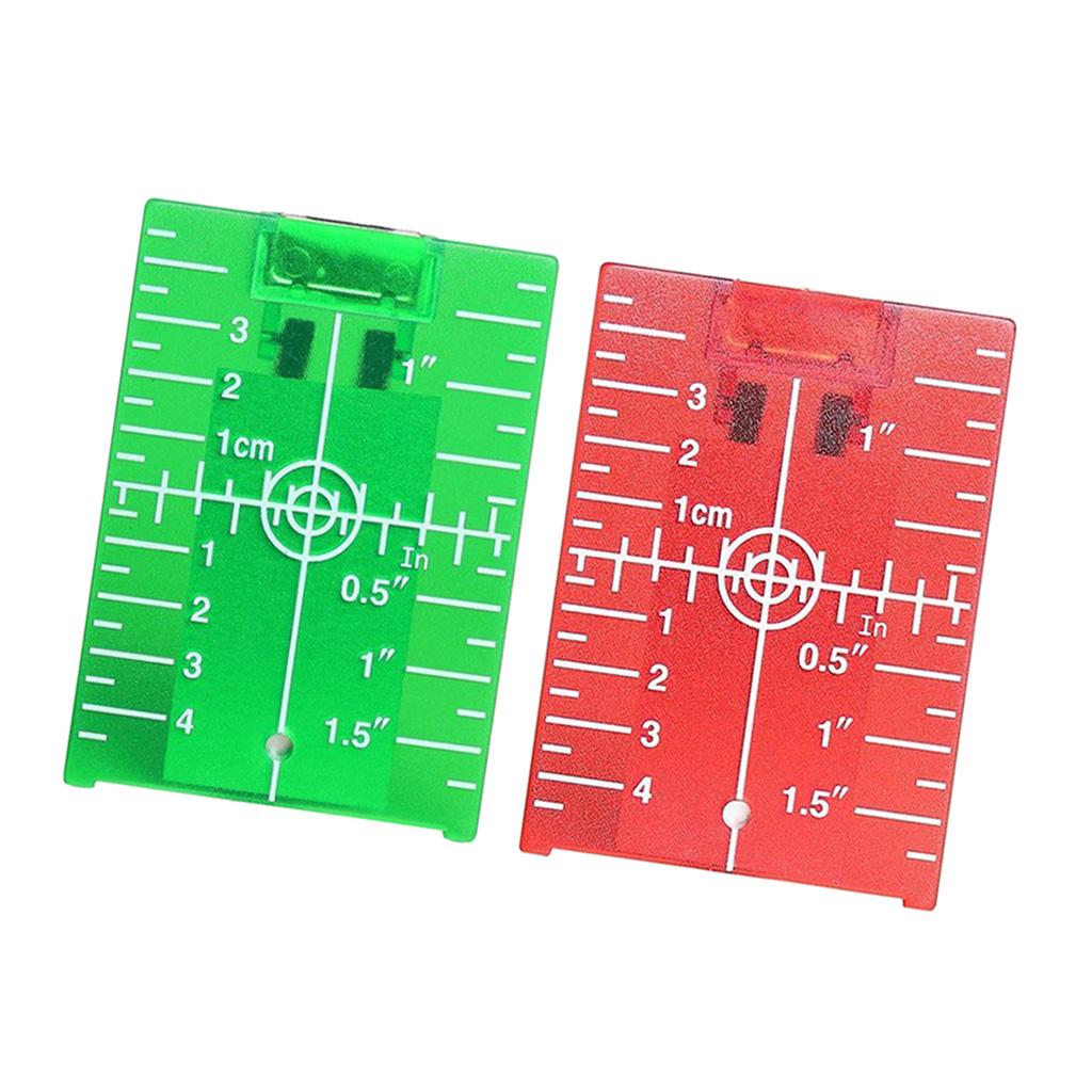 Magnetic Floor Laser Target Plate Card with Stand for Beam Application Green