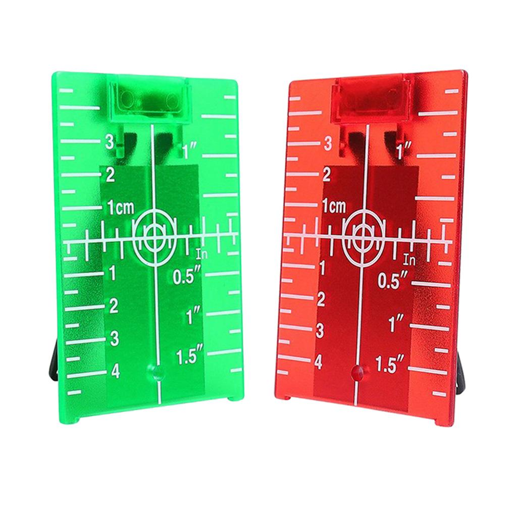 Magnetic Floor Laser Target Plate Card with Stand for Beam Application Green