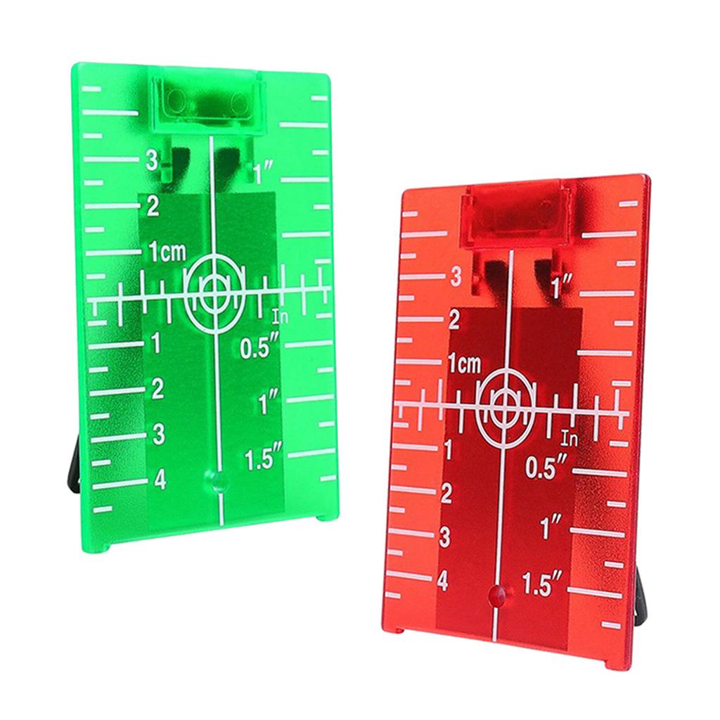 Magnetic Floor Laser Target Plate Card with Stand for Beam Application Green