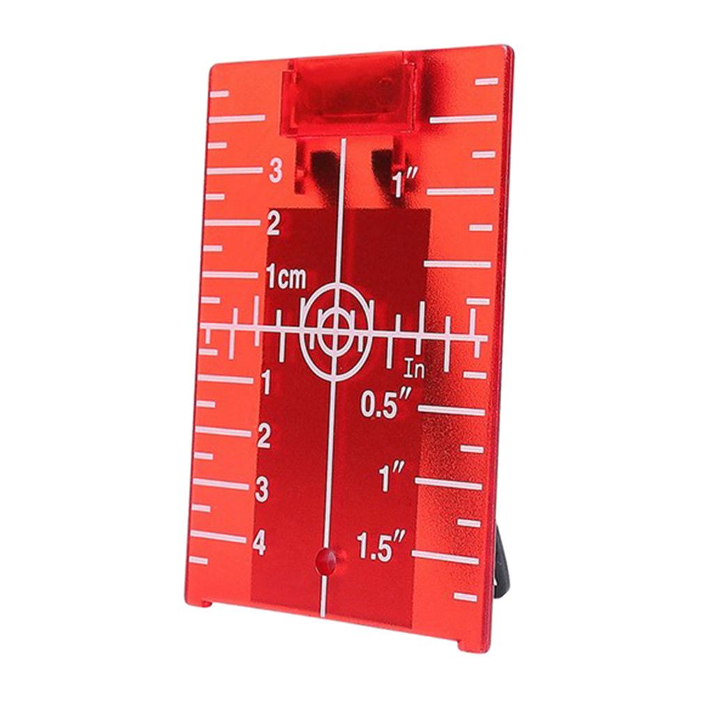 Magnetic Floor Laser Target Plate Card with Stand for Beam Application Red