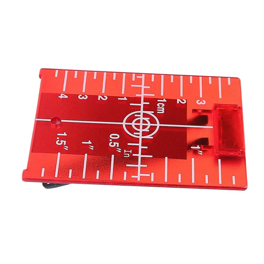6xMagnetic Floor Laser Target Plate Card with Stand for Beam Application Red