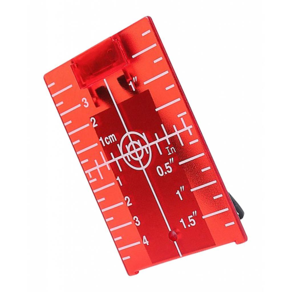 Magnetic Floor Laser Target Plate Card with Stand for Beam Application Red