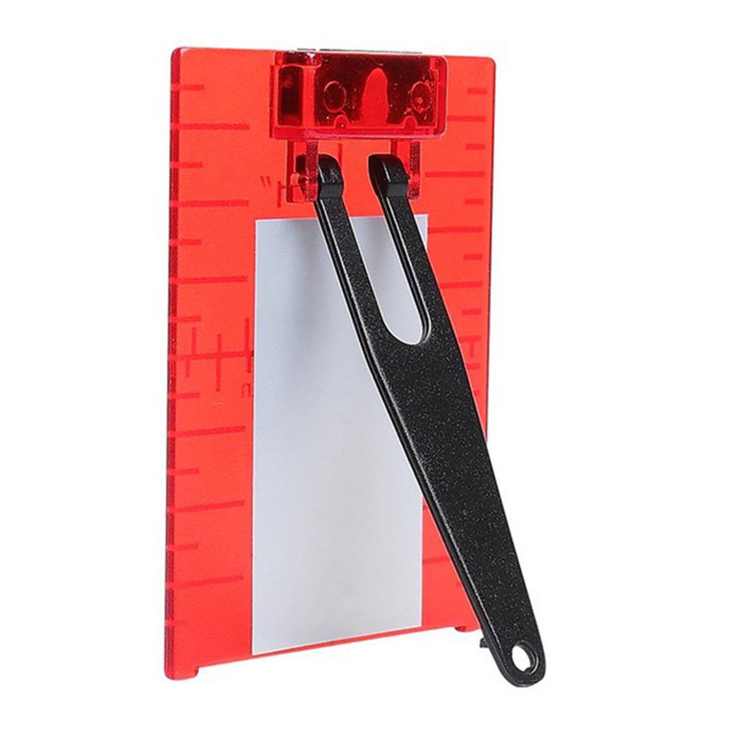 Magnetic Floor Laser Target Plate Card with Stand for Beam Application Red