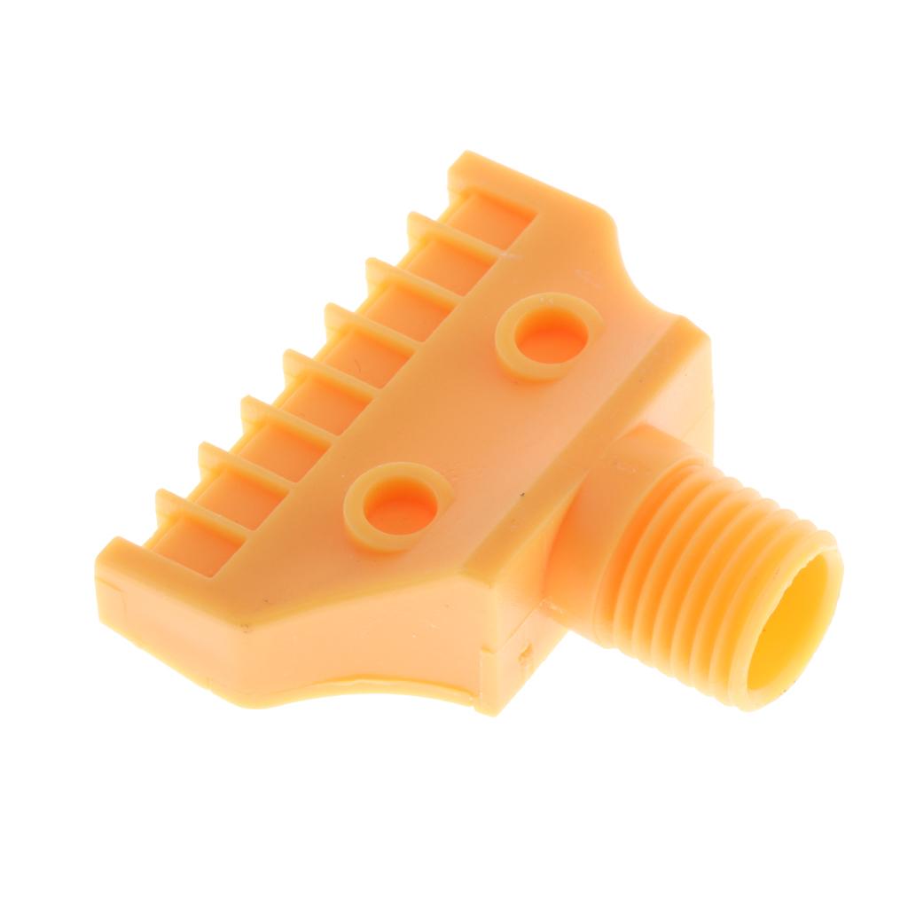 1/4" Thread Flat Wind Jet Air Blowing Nozzle Spray 40x40mm 16 Holes