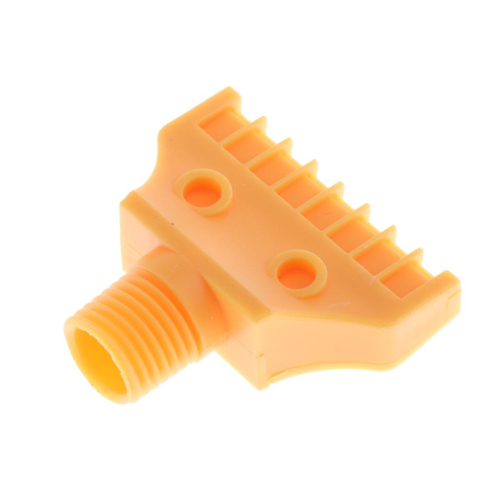 1/4" Thread Flat Wind Jet Air Blowing Nozzle Spray 40x40mm 16 Holes