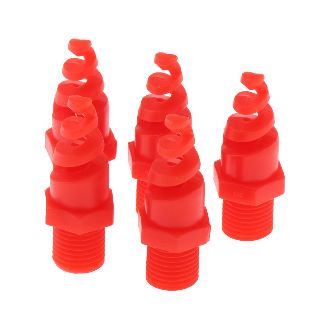 5pcs Spiral Cone Spray Nozzle for Washing Cleaning Cooling 4.5cm