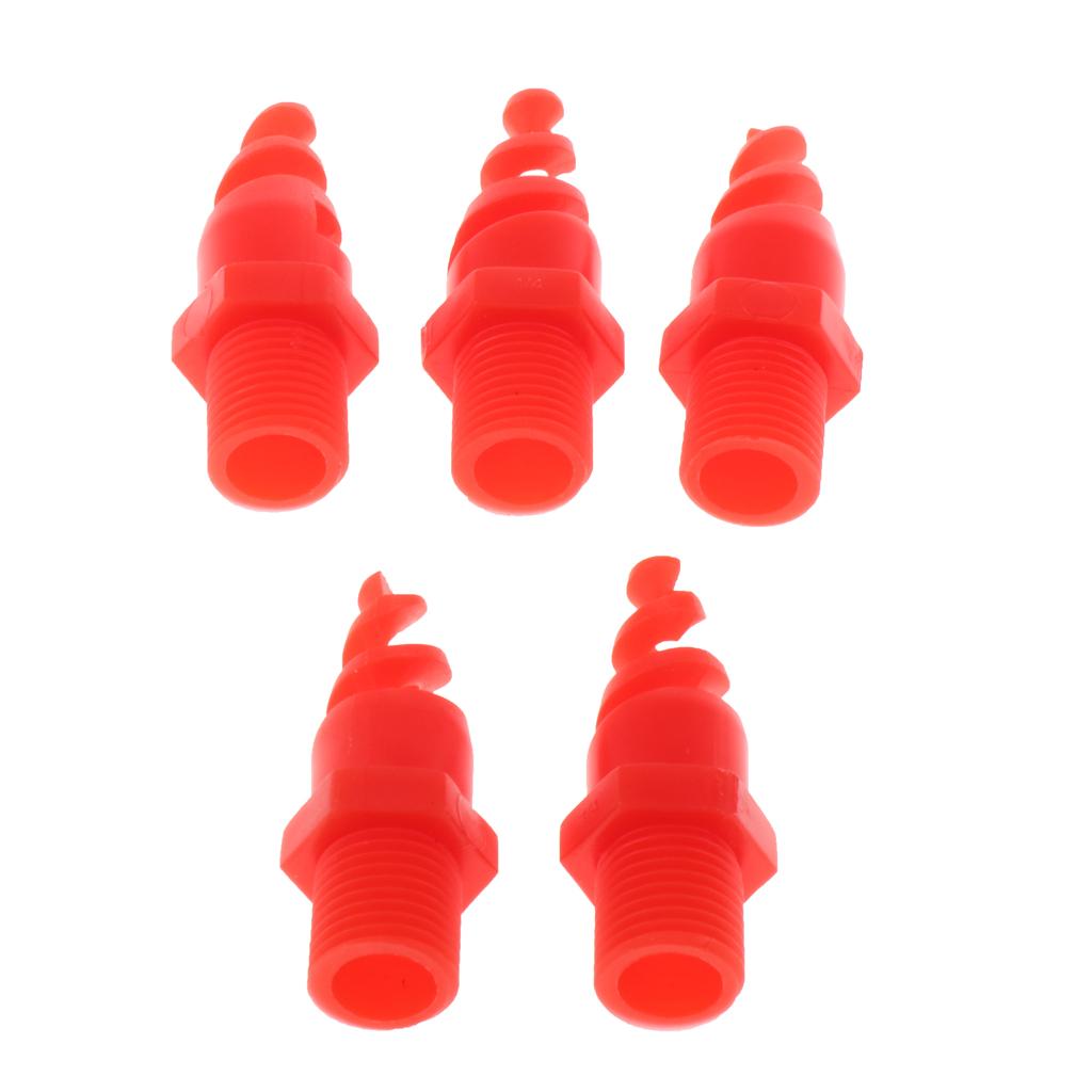 5pcs Spiral Cone Spray Nozzle for Washing Cleaning Cooling 4.5cm