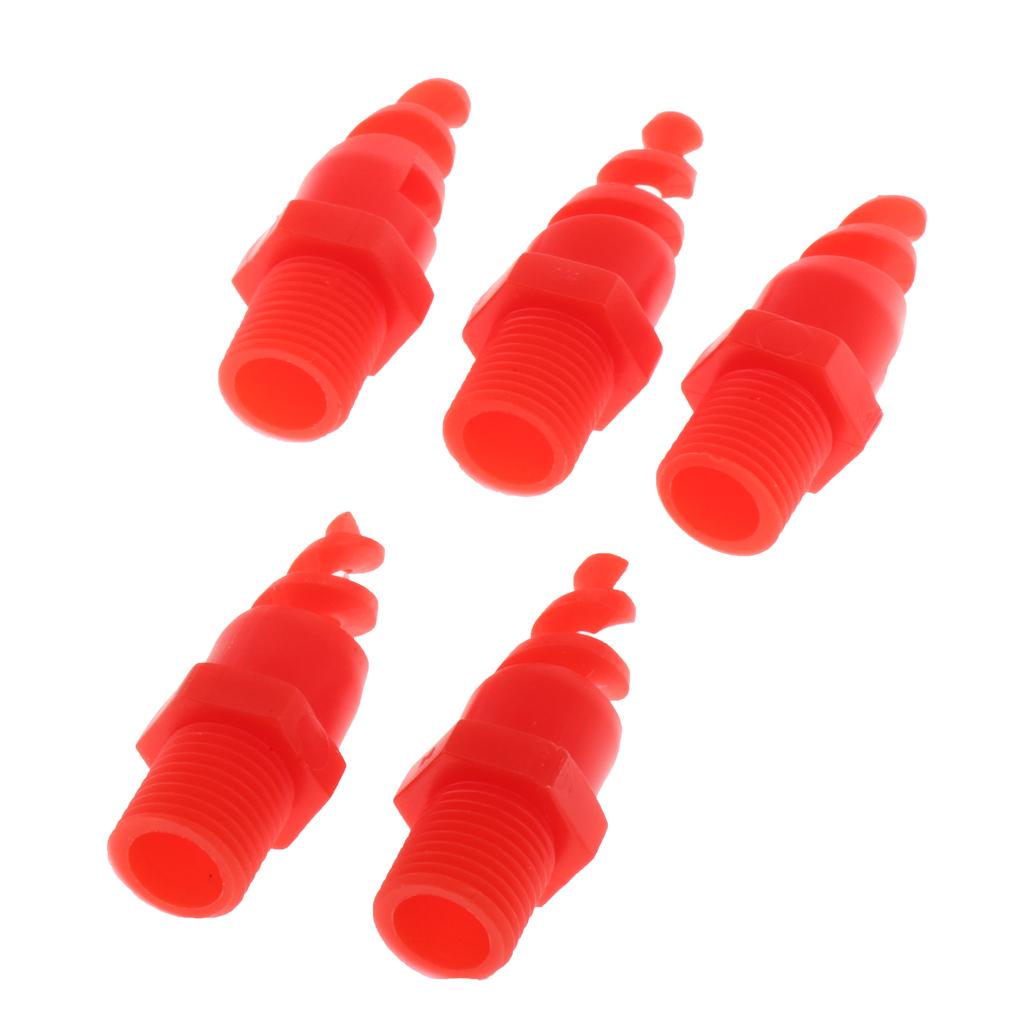 5pcs Spiral Cone Spray Nozzle for Washing Cleaning Cooling 4.5cm