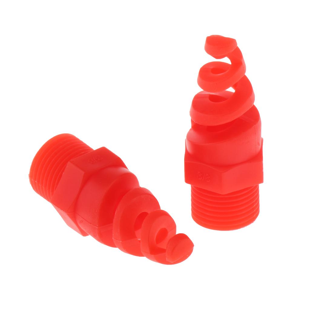 5pcs Spiral Cone Spray Nozzle for Washing Cleaning Cooling 5cm