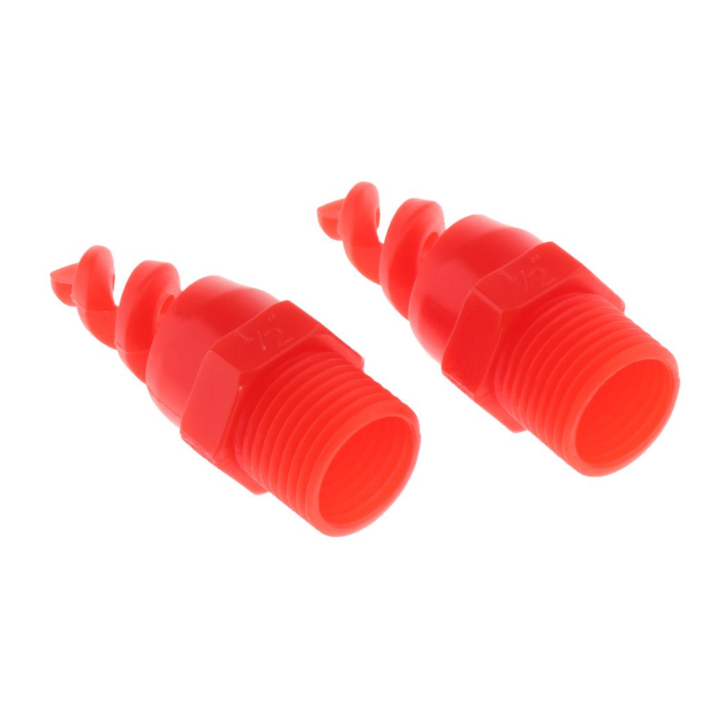 2pcs Spiral Cone Spray Nozzle for Washing Cleaning Cooling 6.3cm