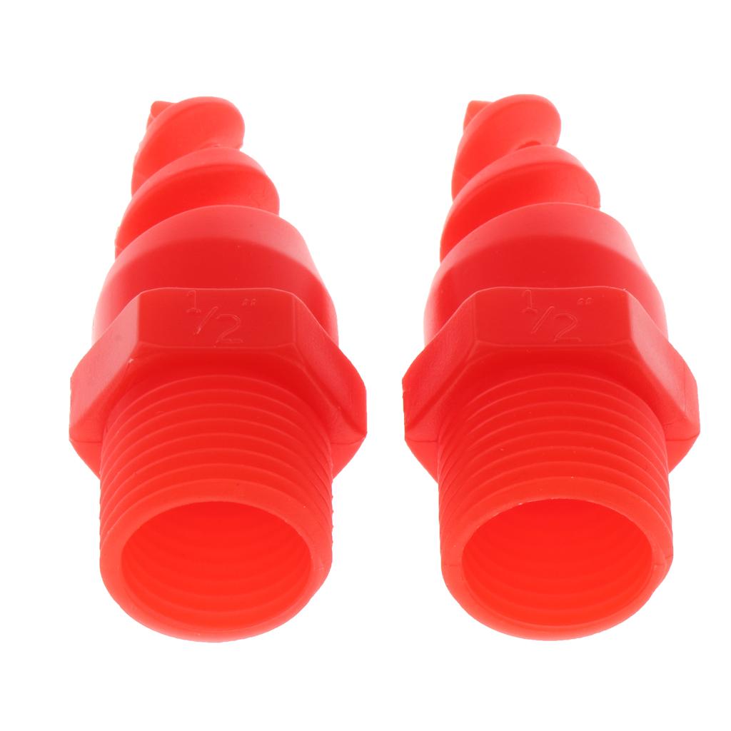2pcs Spiral Cone Spray Nozzle for Washing Cleaning Cooling 6.3cm