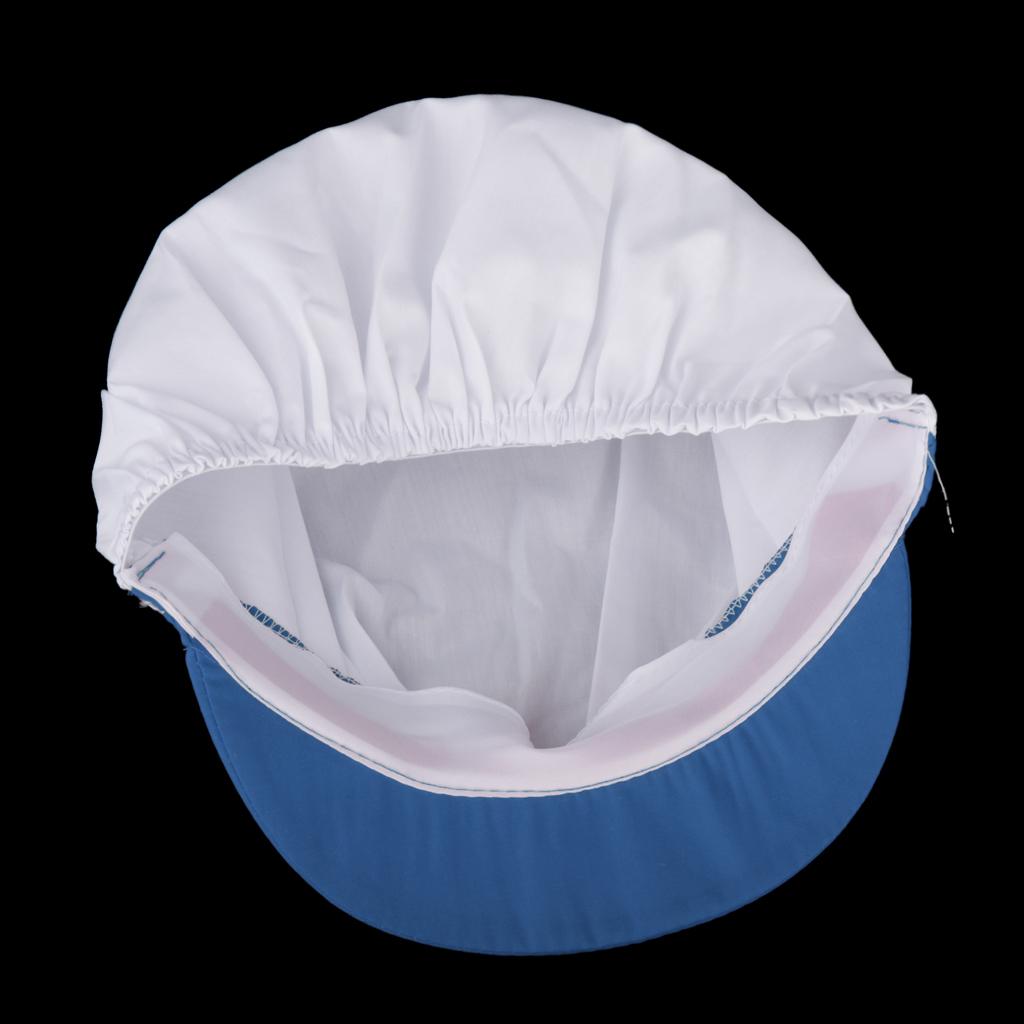 Chef Hat Catering Hair Net Workshop Net Cap Blue-C