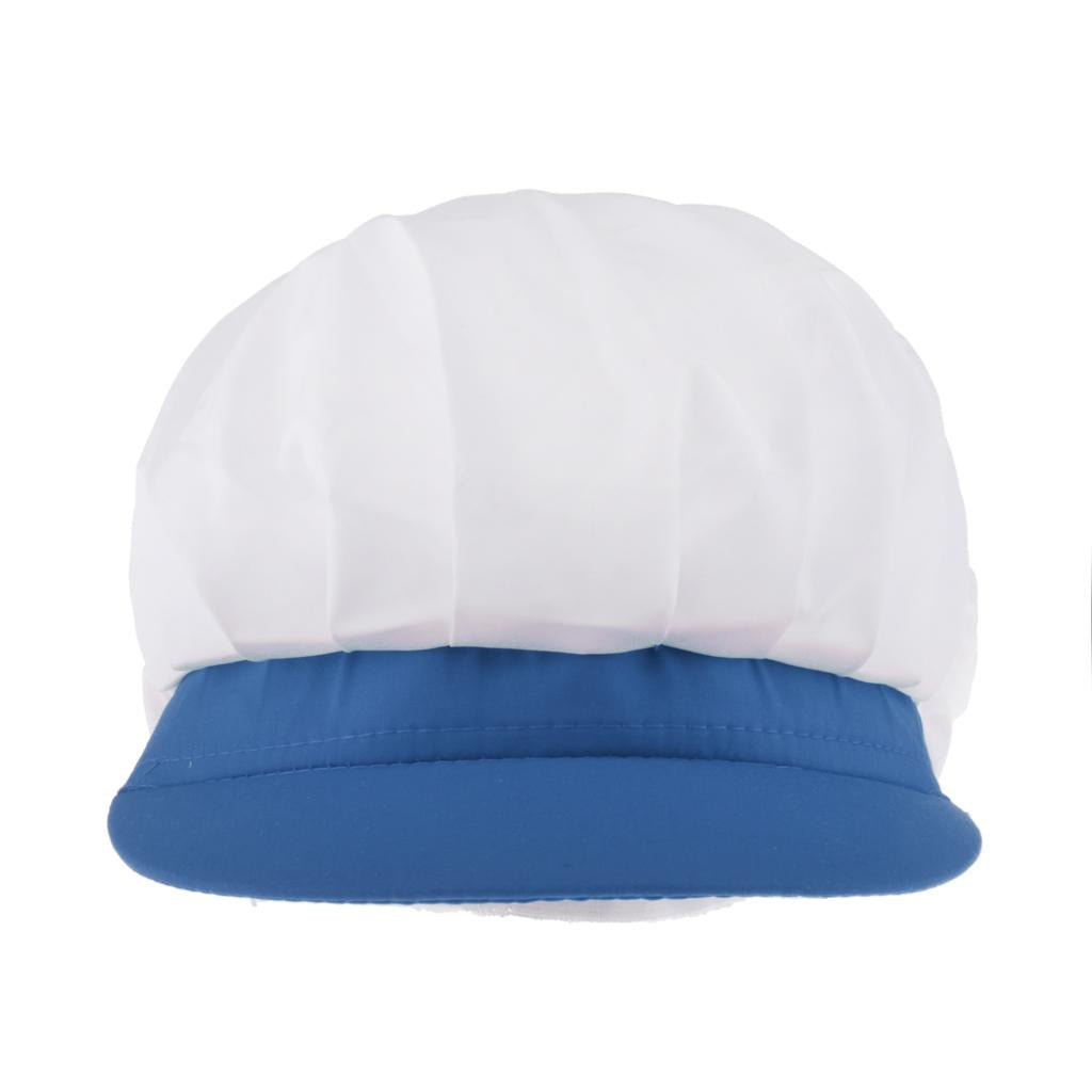 Chef Hat Catering Hair Net Workshop Net Cap Blue-C