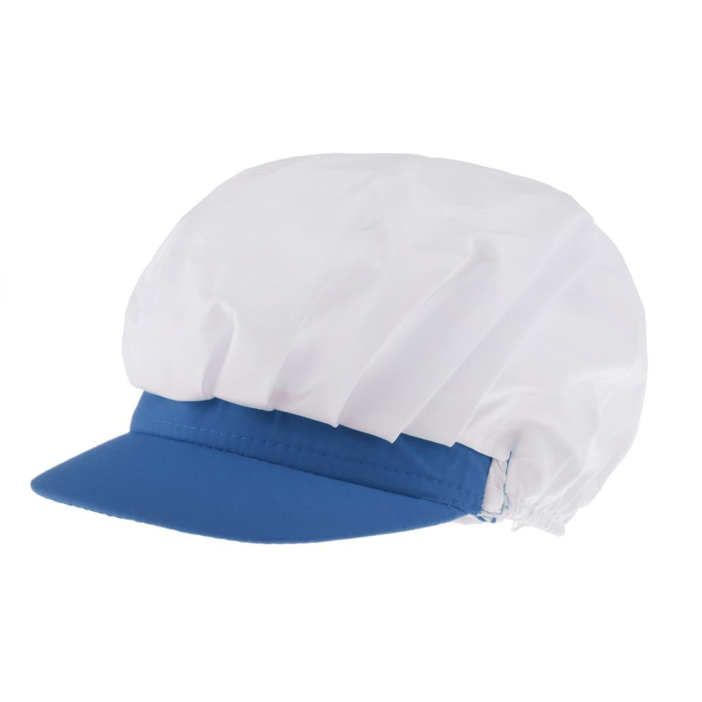 Chef Hat Catering Hair Net Workshop Net Cap Blue-C