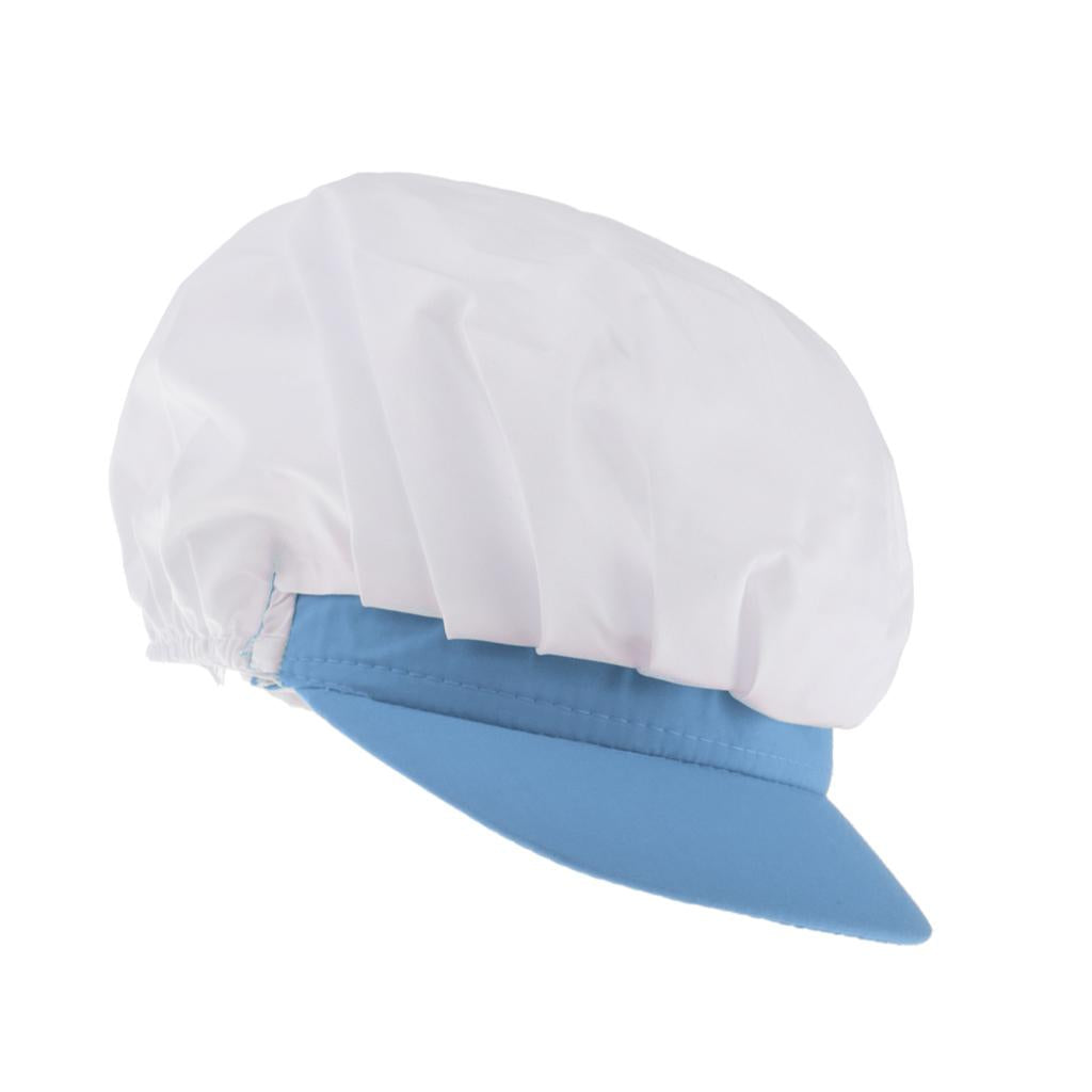 Chef Hat Catering Hair Net Workshop Net Cap Light Blue-C