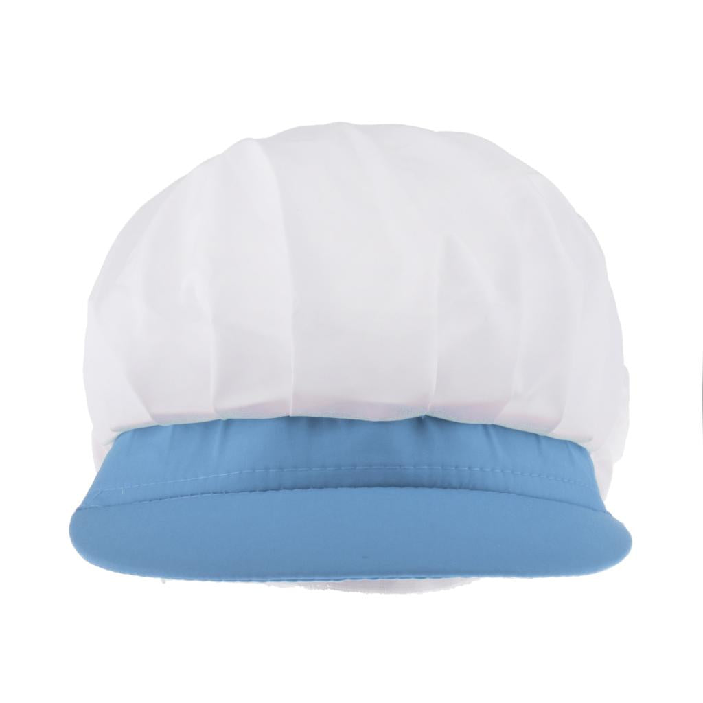 Chef Hat Catering Hair Net Workshop Net Cap Light Blue-C