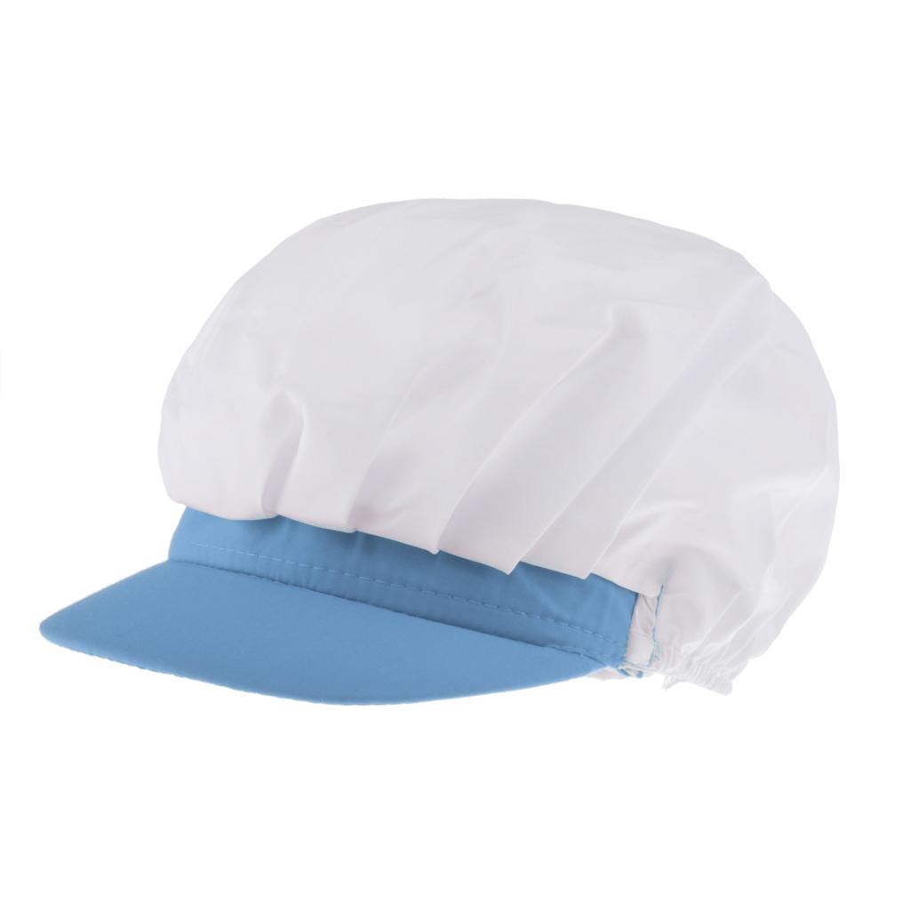 Chef Hat Catering Hair Net Workshop Net Cap Light Blue-C