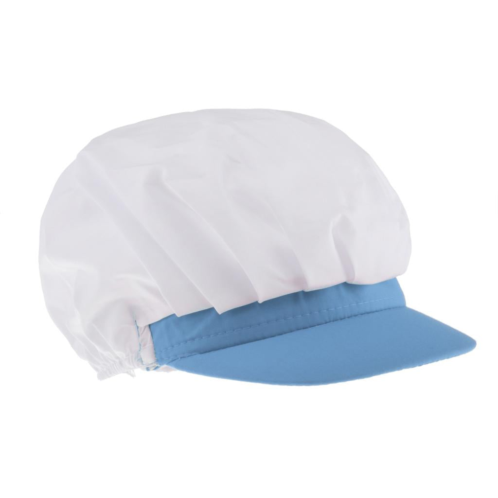 Chef Hat Catering Hair Net Workshop Net Cap Light Blue-C