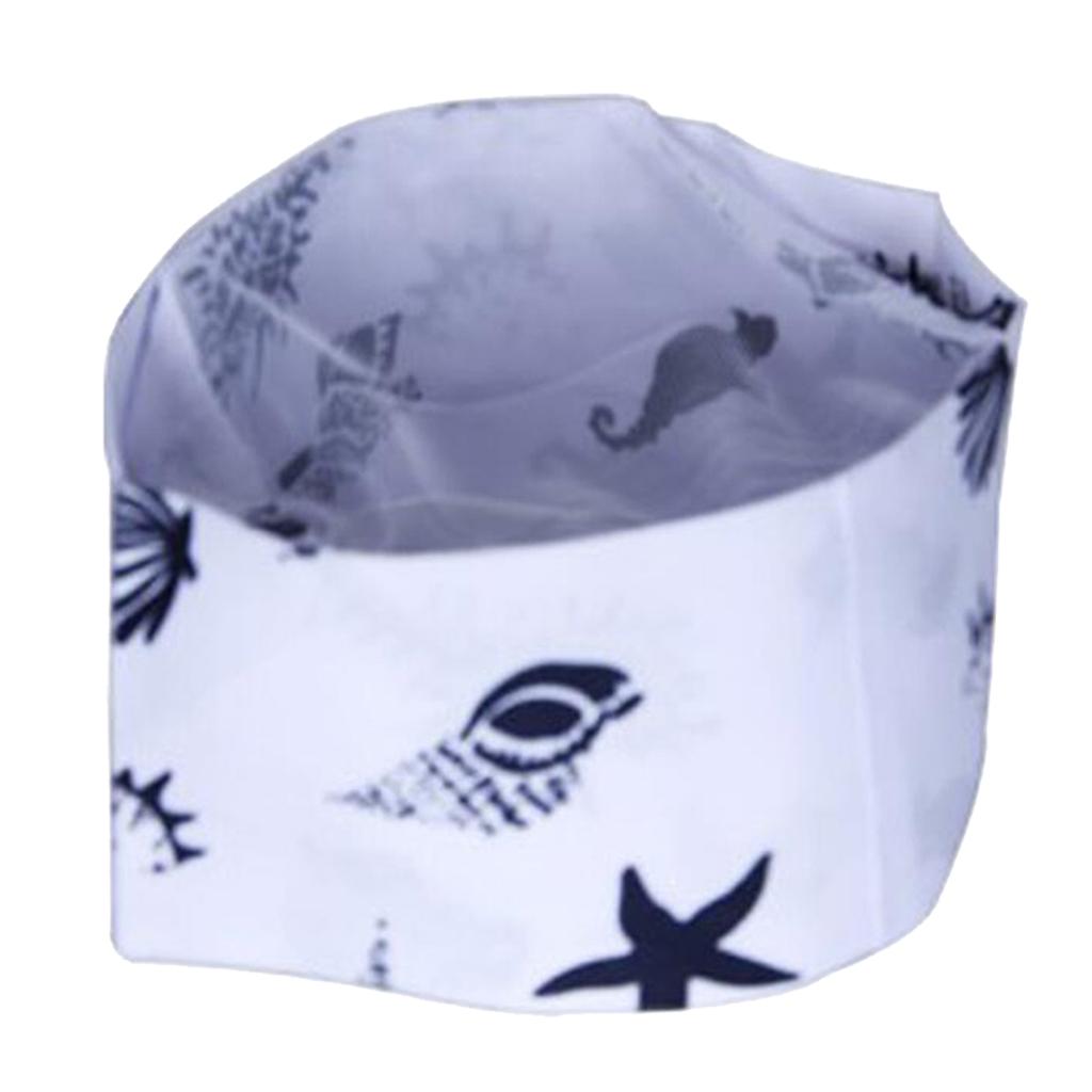 1x Breathable Mesh Top Skull Cap Catering Chef Hat Japanese Style Colorful E