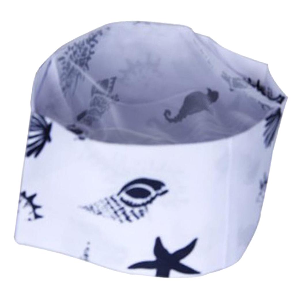 1x Breathable Mesh Top Skull Cap Catering Chef Hat Japanese Style Colorful E