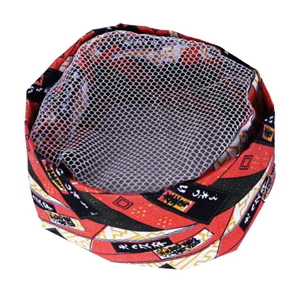 1x Breathable Mesh Top Skull Cap Catering Chef Hat Japanese Style Colorful N