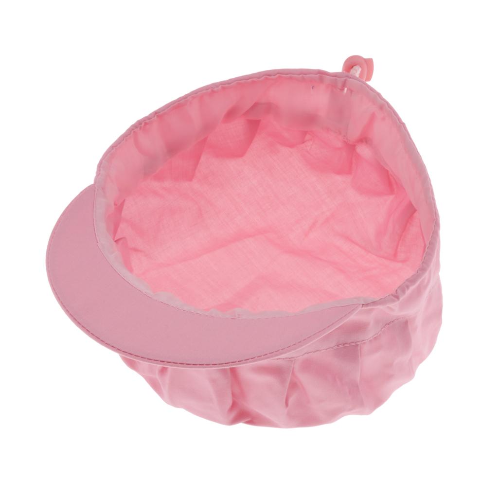 Cook Adjustable Men Women Kitchen Baker Chef Elastic Brim Cap Hat Pink