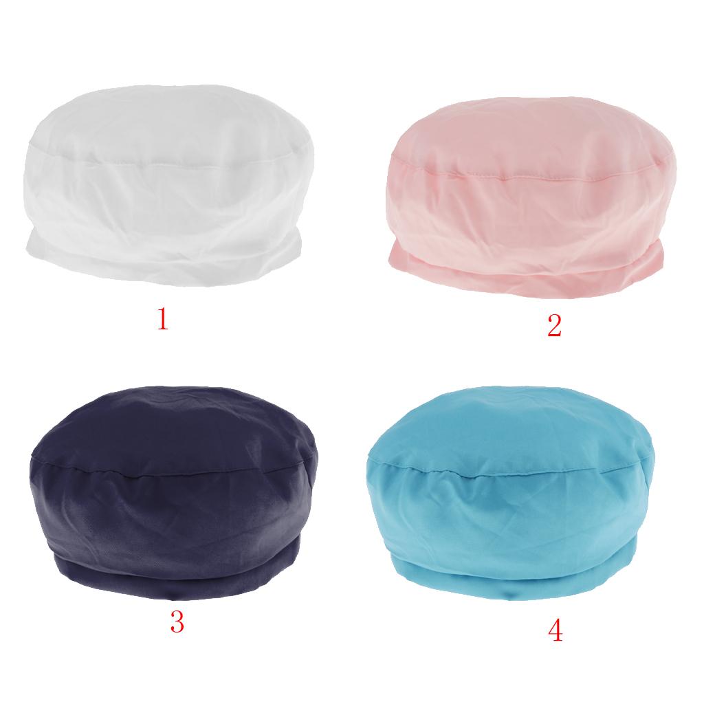 Cook Adjustable Men Women Kitchen Baker Chef Elastic Cap Hat White