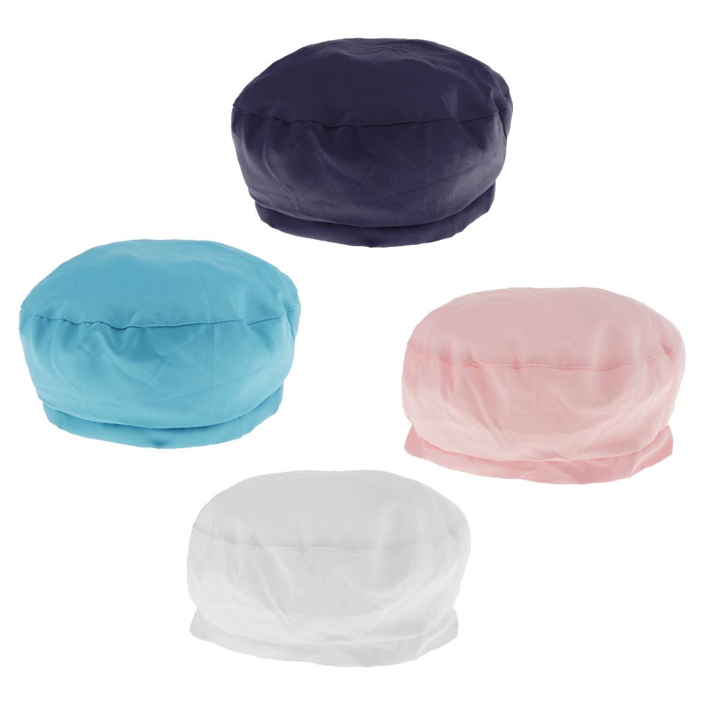 Cook Adjustable Men Women Kitchen Baker Chef Elastic Cap Hat White
