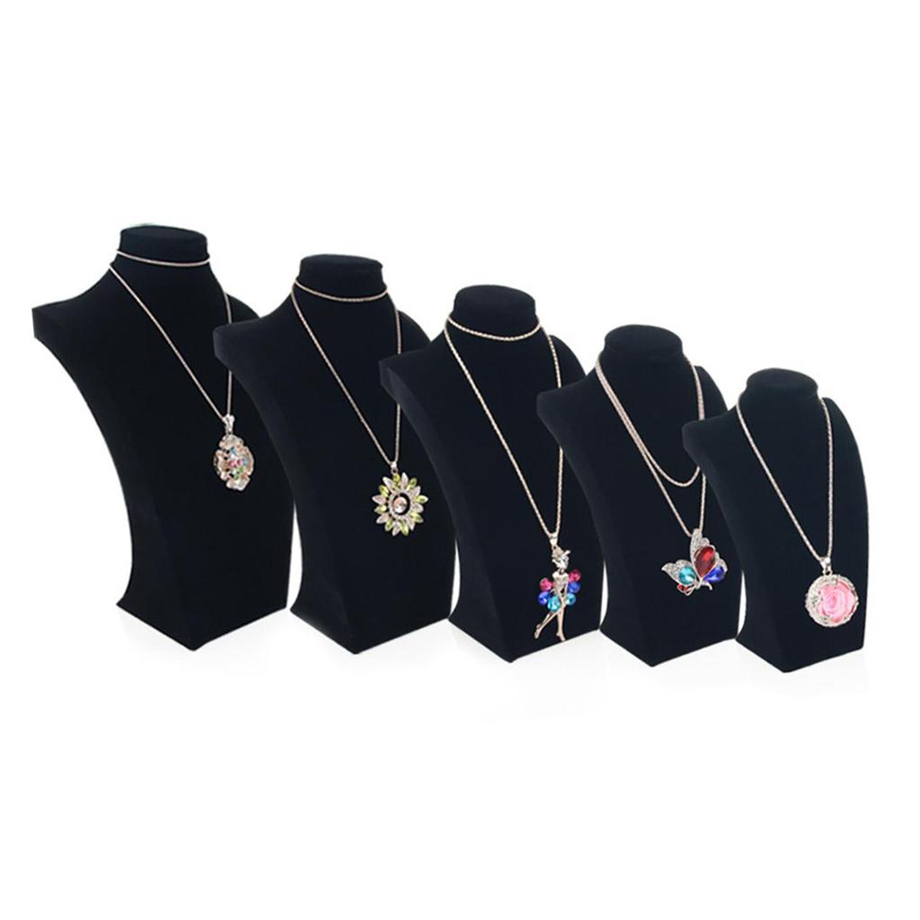 Necklace Pendant Display Bust Mannequin Stand Holder Rack 20x14x8cm