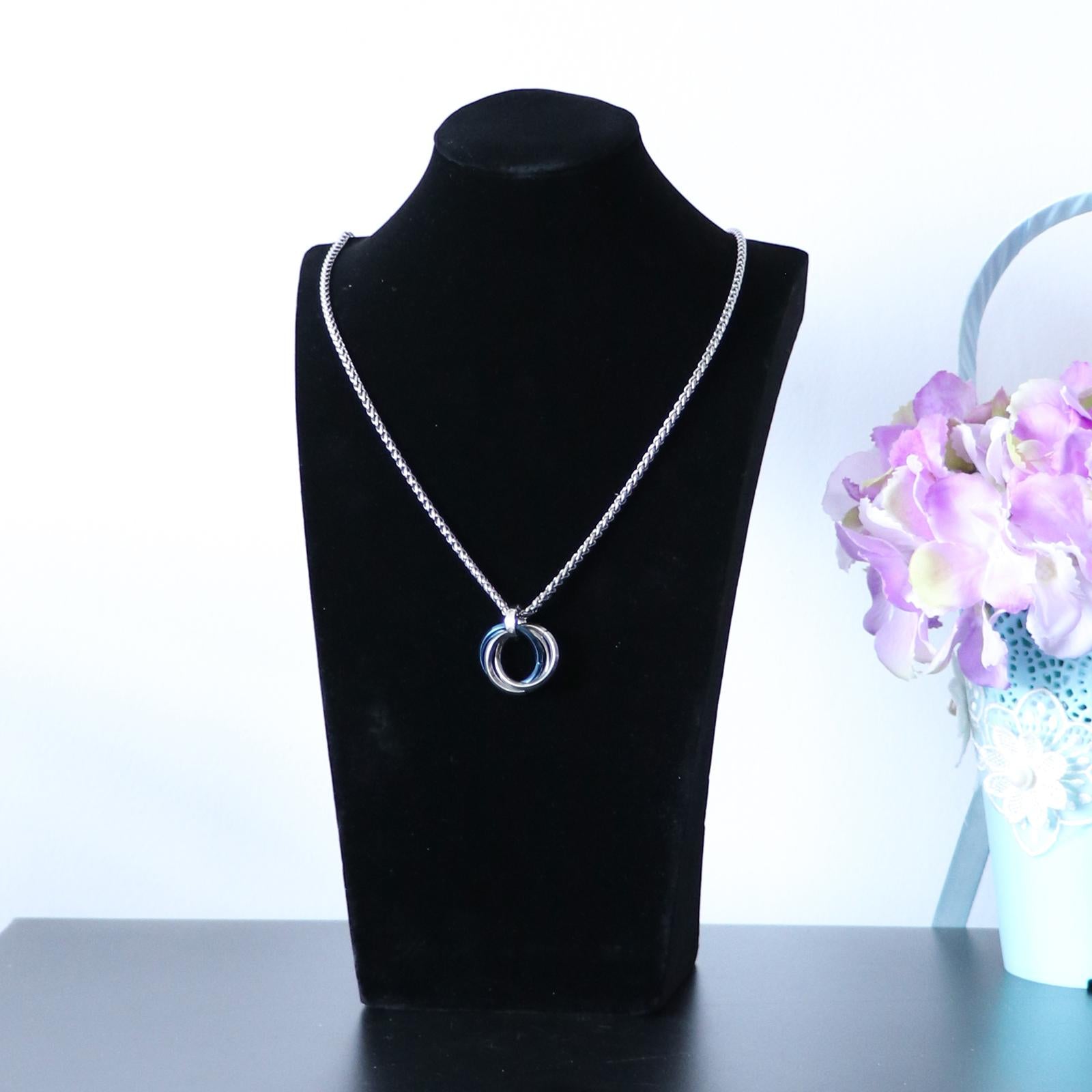 Necklace Pendant Display Bust Mannequin Stand Holder Rack 29x17x9.5cm