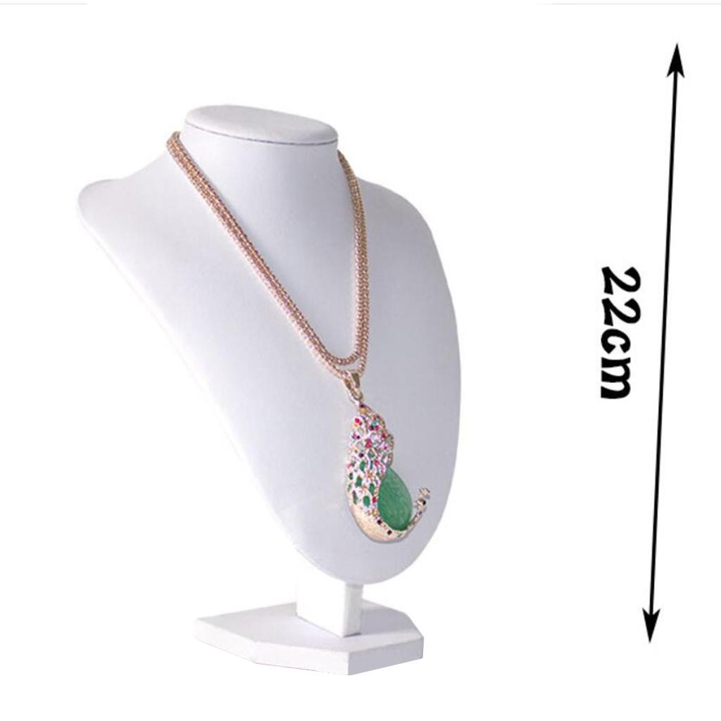 Necklace Pendant Display Bust Mannequin Stand Holder Jewelry Rack 22x16x13cm