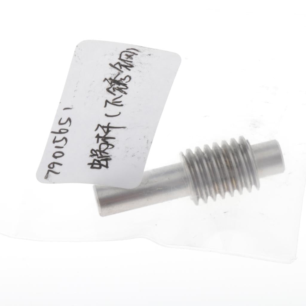 0.5 Modulus Set Metal Brass Worm Gear Shaft / Drive Gear Box Shaft Silver