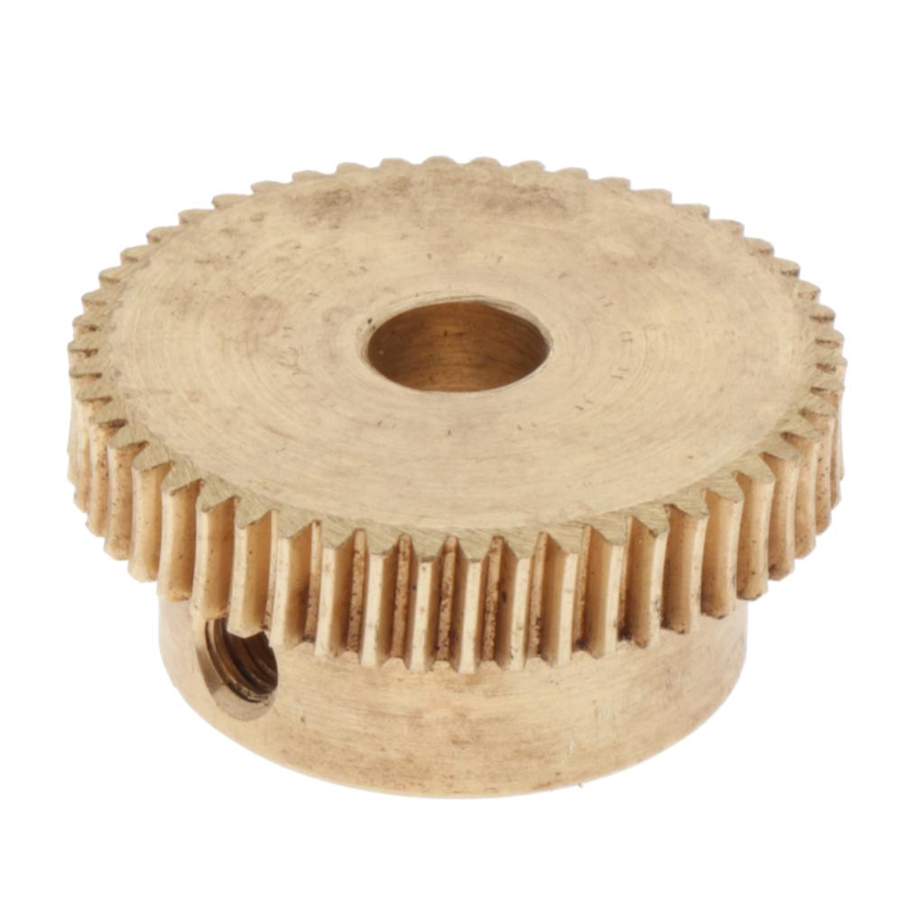 0.5 Modulus Brass Gear 20-60 Tooth for Drive Gear Box Worm Wheel 50 Tooth