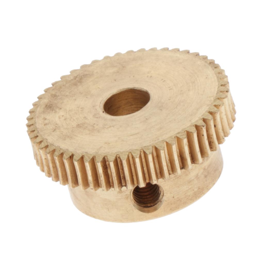 0.5 Modulus Brass Gear 20-60 Tooth for Drive Gear Box Worm Wheel 50 Tooth