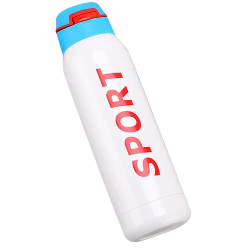 Stainless Steel Tea Water Coffee Flask Vacuum Cup Sports Travel Mug White