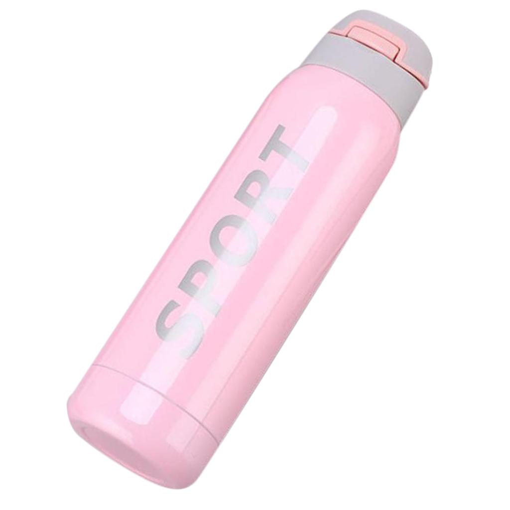 Stainless Steel Tea Water Coffee Flask Vacuum Cup Sports Travel Mug Pink