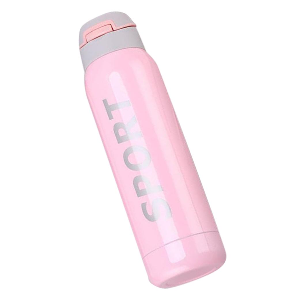 Stainless Steel Tea Water Coffee Flask Vacuum Cup Sports Travel Mug Pink