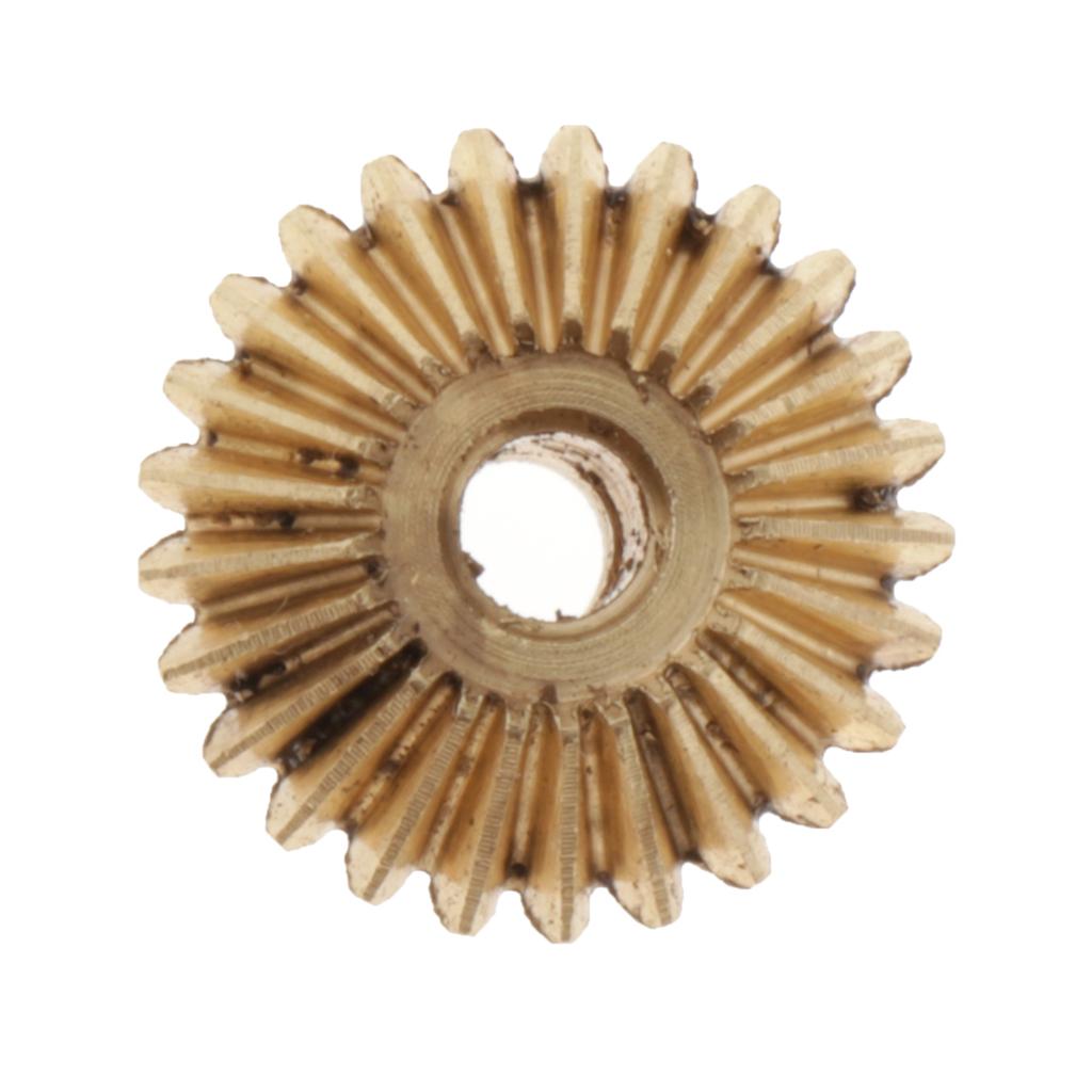 0.5 Modulus Brass Bevel Gear 25 Tooth 3 to 5mm Diameter Hole 3mm Hole